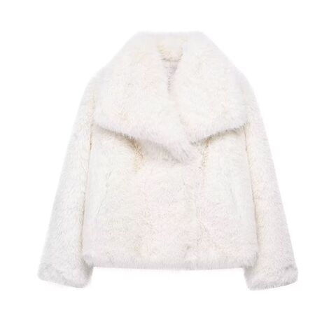 Manteau épais en laine d'agneau pour femmes, manteau en fourrure d'hiver pour femmes, veste chaude d'hiver, manteau de couleur unie, manteau en fausse fourrure, grand manteau de fourrure