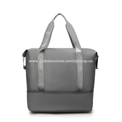 Bolsa de gimnasio deportiva con logo personalizado de fábrica, bolsa de almacenamiento de gran capacidad, bolsa organizadora de viaje
