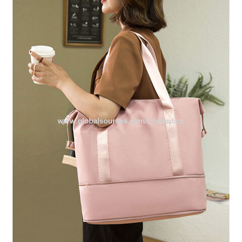 Bolsa de gimnasio deportiva con logo personalizado de fábrica, bolsa de almacenamiento de gran capacidad, bolsa organizadora de viaje