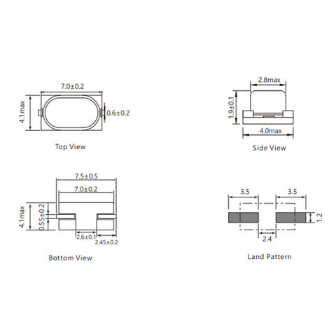 Crystal Oscillator Min 49s Smd 3068 32.768khz 12.5pf 20ppm