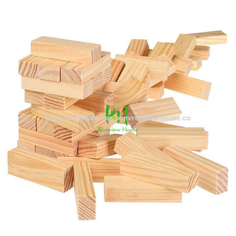 Compre Juego Jenga Torre De Madera Bloques De Madera Juguete De