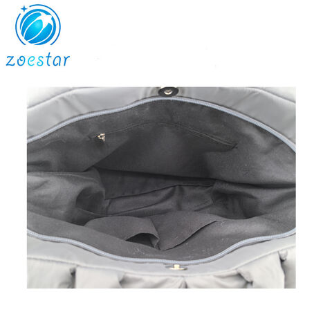 Bolso Tote Acolchado y Abullonado de Moda, Bolso de Hombro Grande y Suave para Viajes al por mayor
