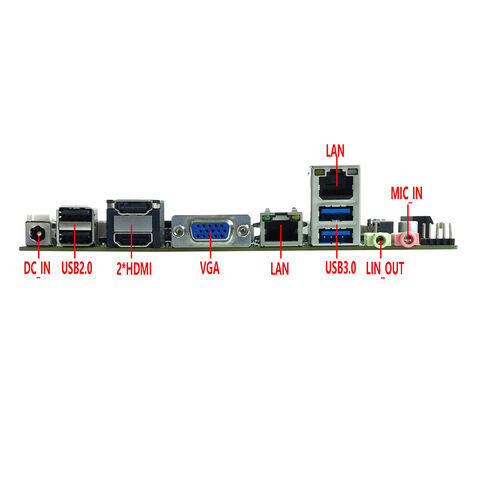 Carte mère fine pour borne et pare-feu avec CPU Intel Core i7-4770U de 4e génération, DDR3, bureau H81 Haswell, écran 4K, DC 12V/19V