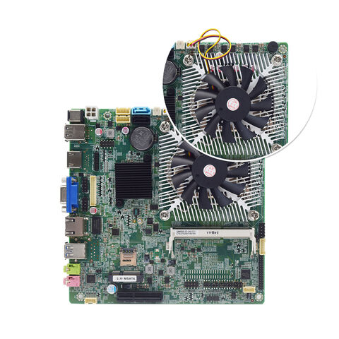 Carte mère fine pour borne et pare-feu avec CPU Intel Core i7-4770U de 4e génération, DDR3, bureau H81 Haswell, écran 4K, DC 12V/19V