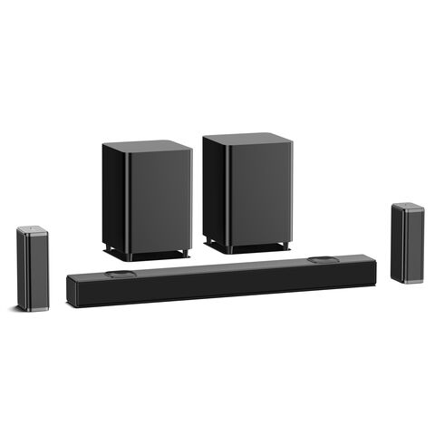 Fábrica OEM Barra de Som 5.2.4CH DOLBY ATMOS COM Subwoofer Com Fio e Satélite Sem Fio 340W