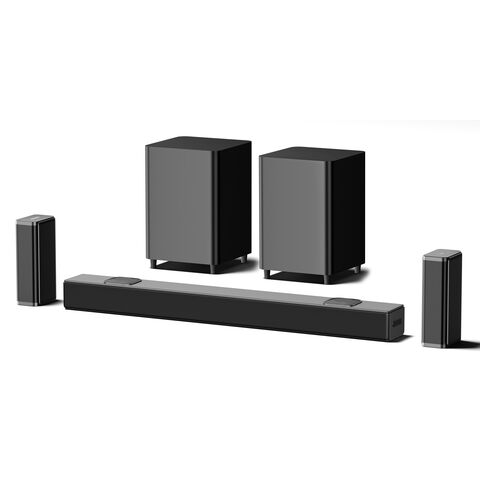Fábrica OEM Barra de Som 5.2.4CH DOLBY ATMOS COM Subwoofer Com Fio e Satélite Sem Fio 340W