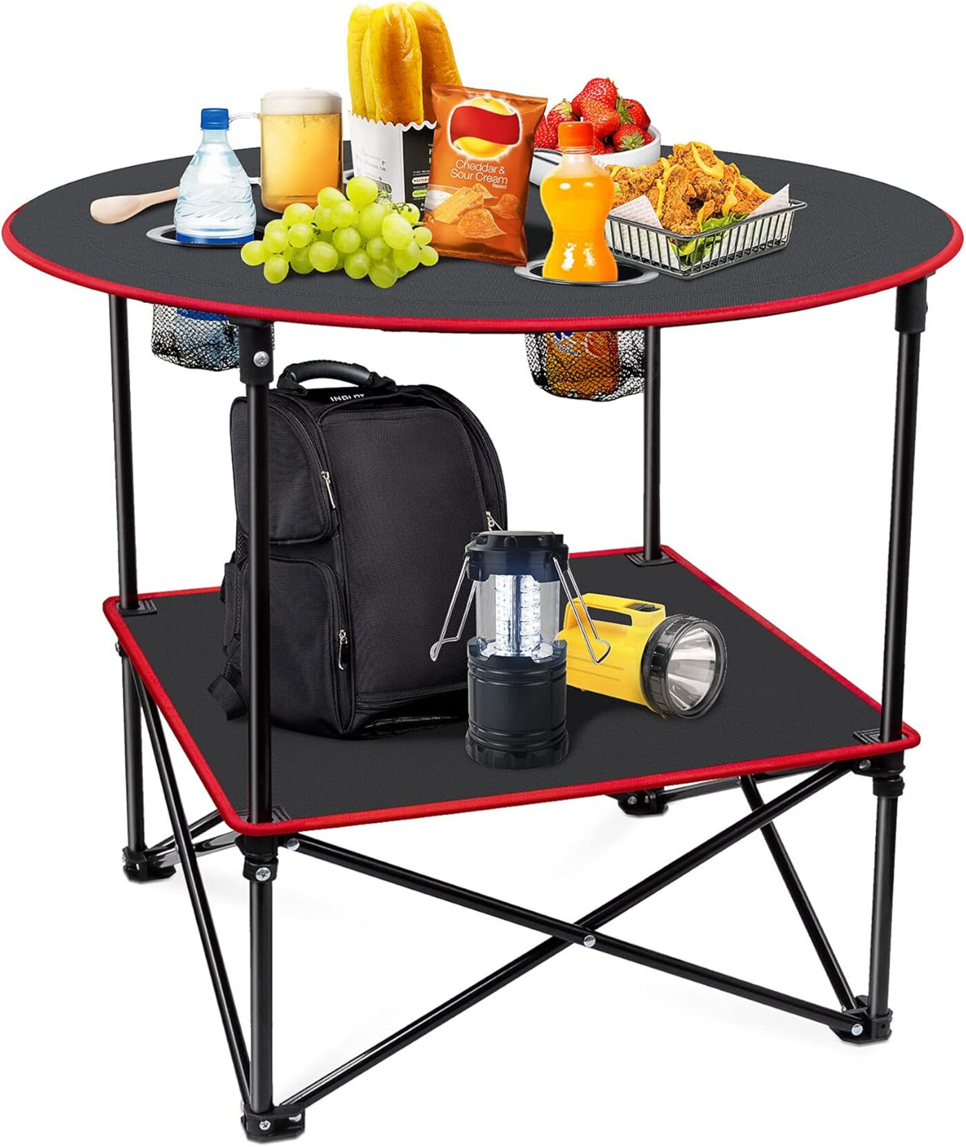 Portable Camping Table Folding Picnic Tables Lightweight Folding Table ...