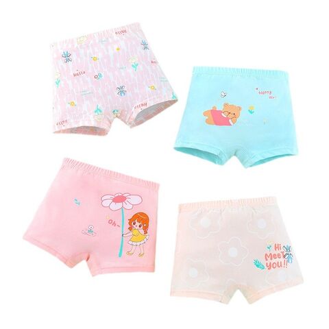 Bragas para niñas, bóxer de algodón, ropa interior para niños, algodón puro al por mayor