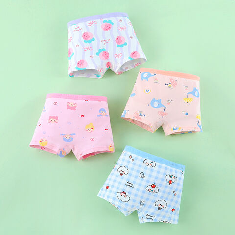 Bragas para niñas, bóxer de algodón, ropa interior para niños, algodón puro al por mayor