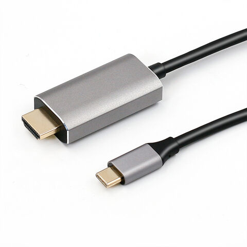 Schwarzes ASB-Gehäuse USB-C auf HDMI Kabel 4K 30Hz, Typ C auf HDMI Kabel 1m 2m mit kundenspezifischer Marke