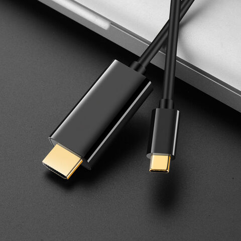 Schwarzes ASB-Gehäuse USB-C auf HDMI Kabel 4K 30Hz, Typ C auf HDMI Kabel 1m 2m mit kundenspezifischer Marke