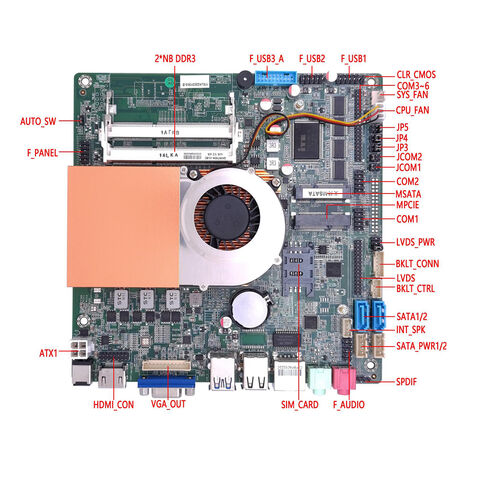 Fabricante de placas base Mini-ITX, placa industrial mini con CPU Intel Core i7-6500U de 6ª generación, DDR3, 1 o 2 puertos LAN RJ45