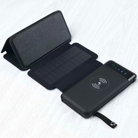 Kabellose Solar Powerbank 20000mAh - Tragbare kabellose Ladestation mit Solarfunktion, heißer Verkauf