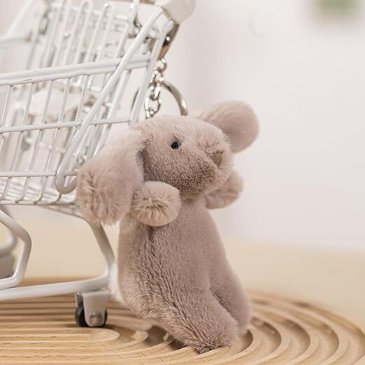 Cute Rabbit Plush Keychain Suitable For Backpack Mini Rabbit Keychain ...