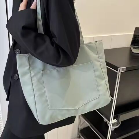 Großhandel Damen Tragetasche mit individuellem Logo, Einkaufstasche aus Canvas und Reisetasche Messenger Bags