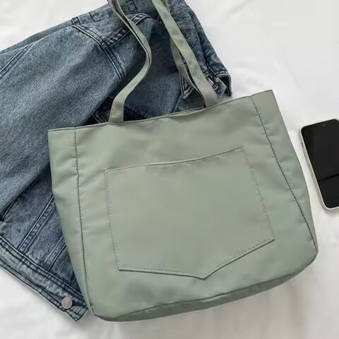Großhandel Damen Tragetasche mit individuellem Logo, Einkaufstasche aus Canvas und Reisetasche Messenger Bags