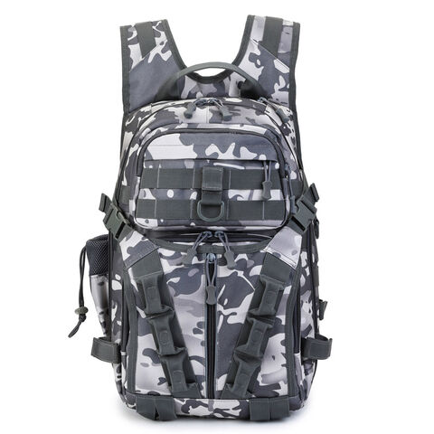 Mochila Tática Masculina Multifuncional para Viagem, Mochila Grande de Assalto de 3 Dias para Camping e Caminhadas, 45L, Personalizável