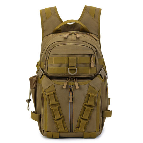 Mochila Tática Masculina Multifuncional para Viagem, Mochila Grande de Assalto de 3 Dias para Camping e Caminhadas, 45L, Personalizável