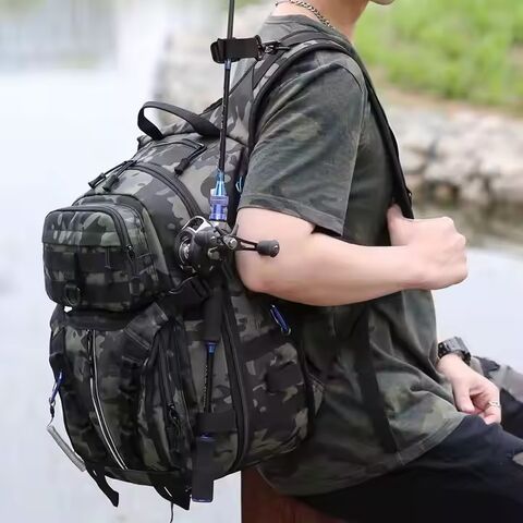 Mochila Tática Masculina Multifuncional para Viagem, Mochila Grande de Assalto de 3 Dias para Camping e Caminhadas, 45L, Personalizável