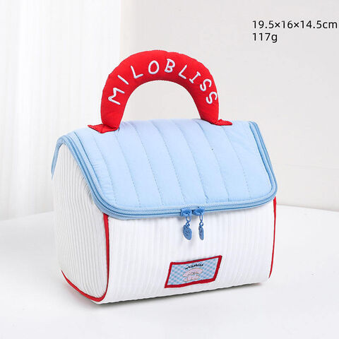 Large Capacity Cute Cabin House Makeup Bag Durable Portable Cosmetics Storage Bag Zipper Closure Fashion Candy Bag for Travel