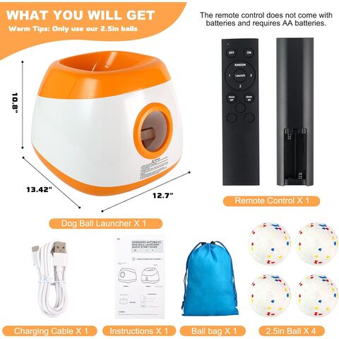 Precio de fábrica actualizado perro automático bola lanzador grande-naranja