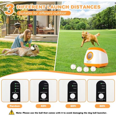 Precio de fábrica actualizado perro automático bola lanzador grande-naranja