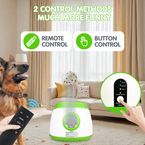 Lanzador automático actualizado al por mayor de la bola del perro grande-verde lima