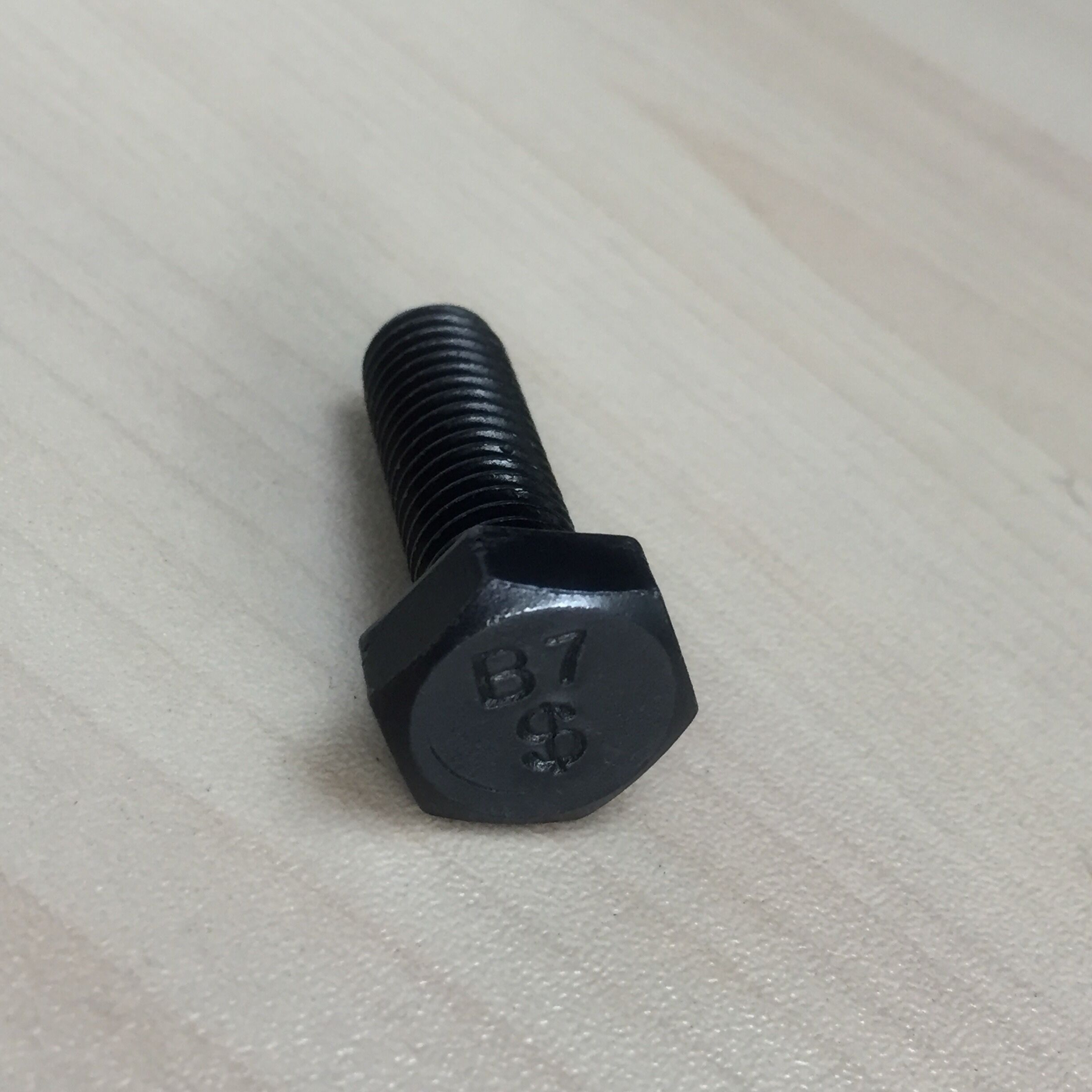 1 1/2 Inch Unc Carbon Steel G8 Running Thread Black Hex Bolt Astm A193 ...