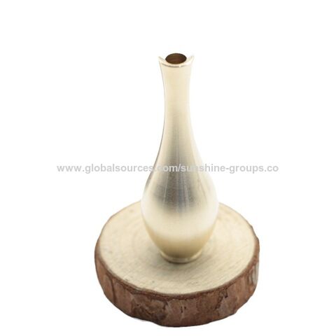 Mini vaso de latão para mesa, ornamentos criativos, acessórios decorativos, vaso de flores antigo, arranjo floral para sala de estar
