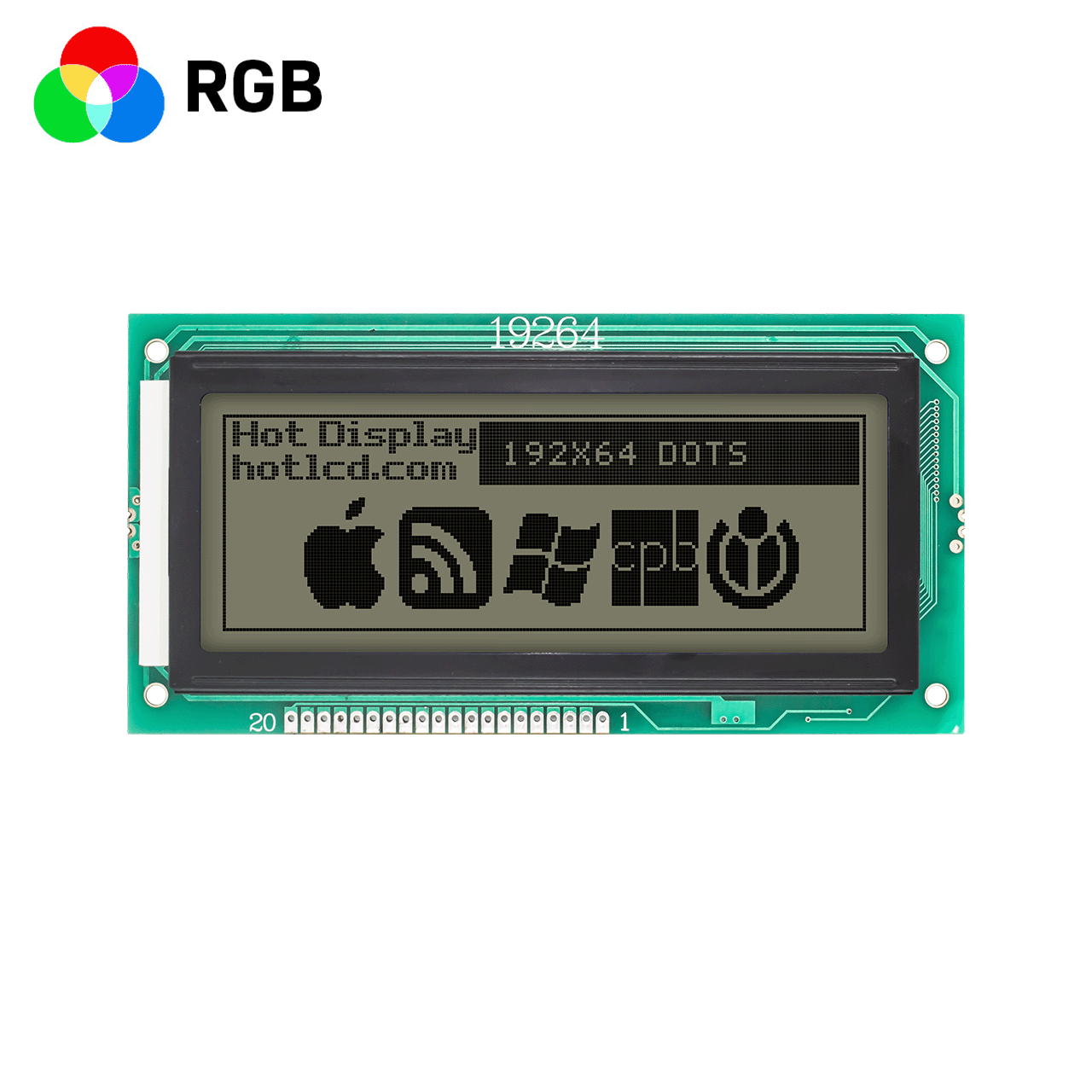 4.36 Inch 192x64 Graphic Dot Matrix Display Module | Stn+ 4.36 Inch 192x64 Graphic Dot Matrix Display Module | Stn+
