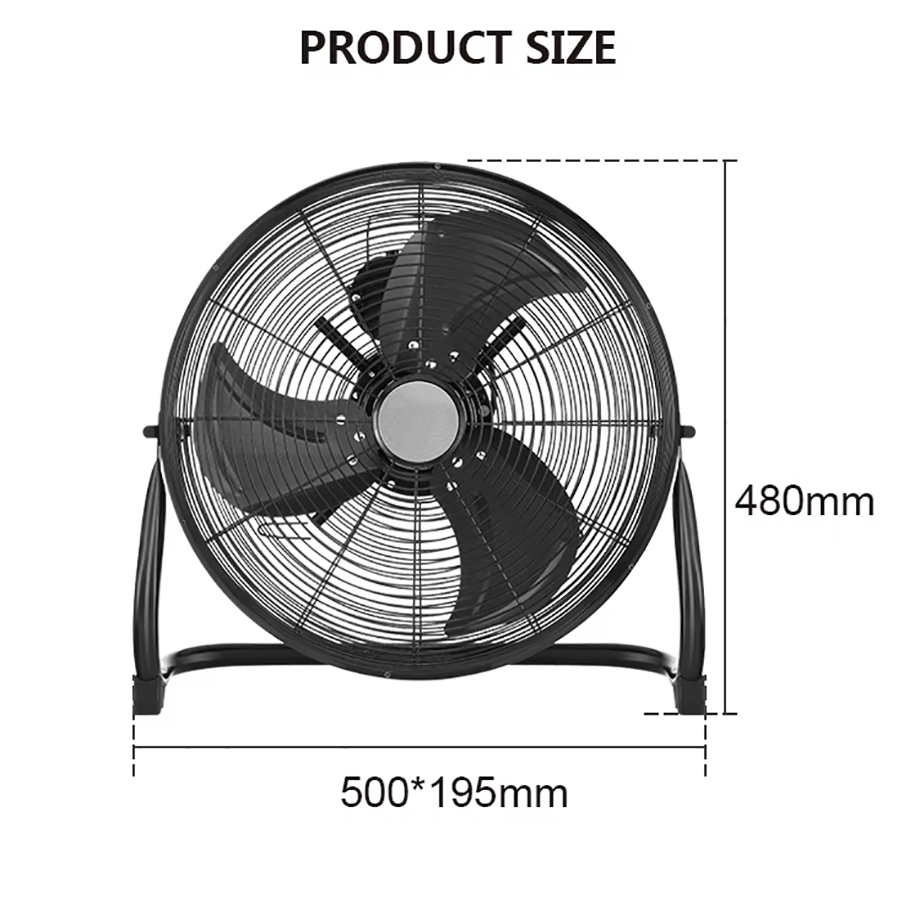 Steel Rising Block With Fan High Quality Standing Big Powerful Metal Stand Electric Ac Copper Motor ...