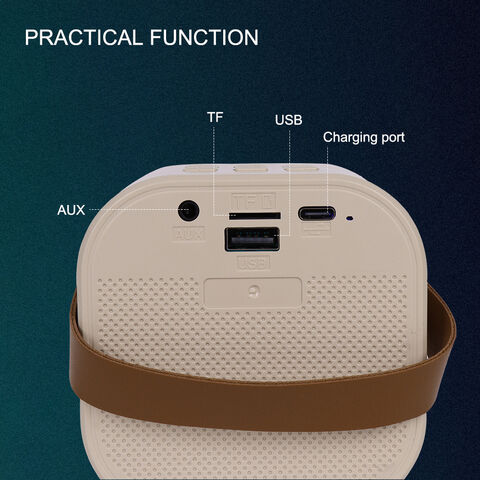ZQS-K12 Mini Micrófono Integrado de Audio Portátil Altavoz BT para Exteriores Altavoces Portátiles Máquina de Karaoke con 2 Micrófonos