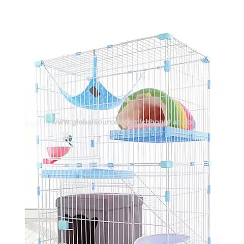 Katzengehege mit Rampen, Leitern und Hängematte für Haustiere