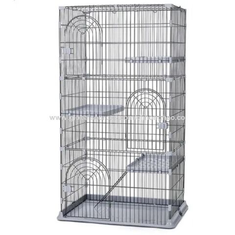 Katzengehege mit Rampen, Leitern und Hängematte für Haustiere