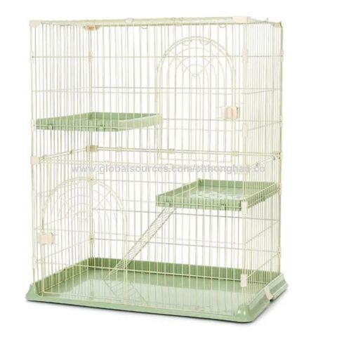 Katzengehege mit Rampen, Leitern und Hängematte für Haustiere