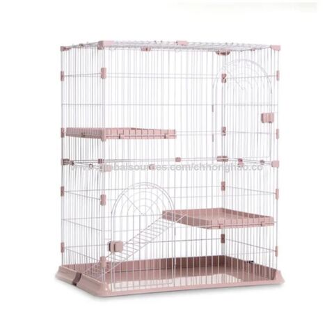 Katzengehege mit Rampen, Leitern und Hängematte für Haustiere