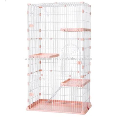 Katzengehege mit Rampen, Leitern und Hängematte für Haustiere