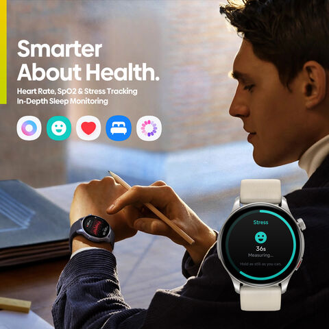 Zeblaze Btalk 3 GPS 1.43" AMOLED Smartwatch con GPS, Llamadas Telefónicas, Monitoreo de Salud, Seguimiento y Correa Adicional para Deportes al Aire Libre