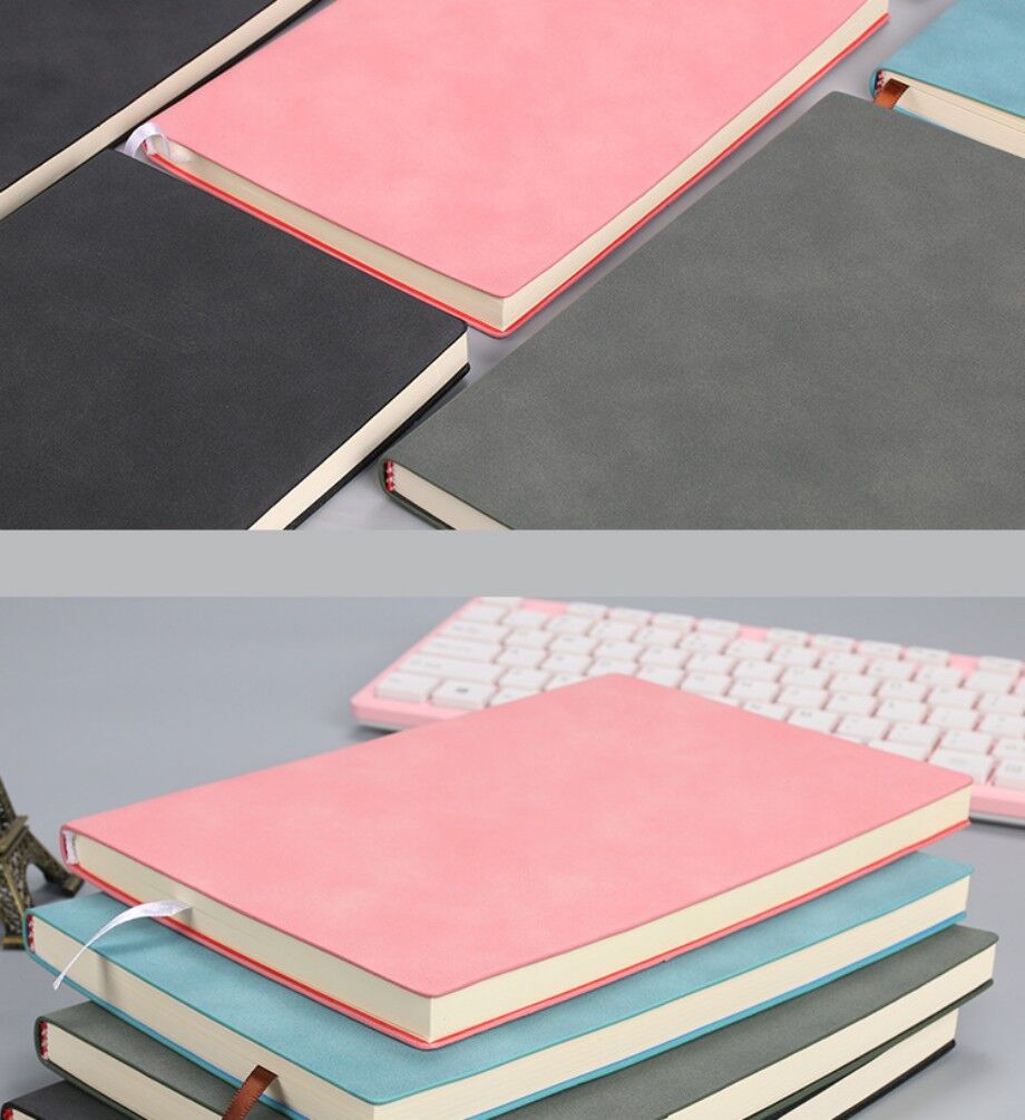 Business A5 Thick Notebook Custom Logo Sheepbark A6 Notebook Gift Set ...