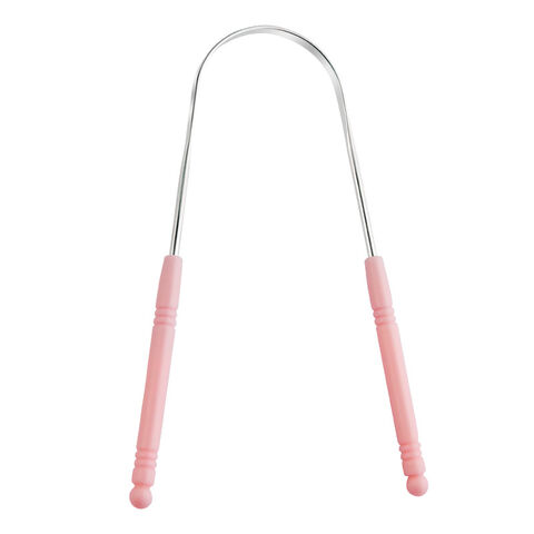 Raspador de Lengua de Acero Inoxidable 304 con Mango Único en Forma de U, Limpiador de Lengua en Forma de Y