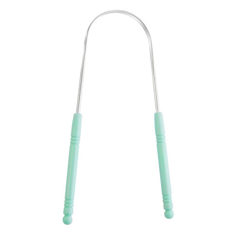 Raspador de Lengua de Acero Inoxidable 304 con Mango Único en Forma de U, Limpiador de Lengua en Forma de Y