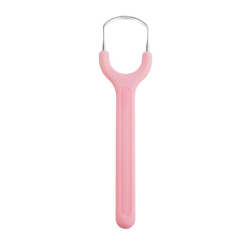 Raspador de Lengua de Acero Inoxidable 304 con Mango Único en Forma de U, Limpiador de Lengua en Forma de Y
