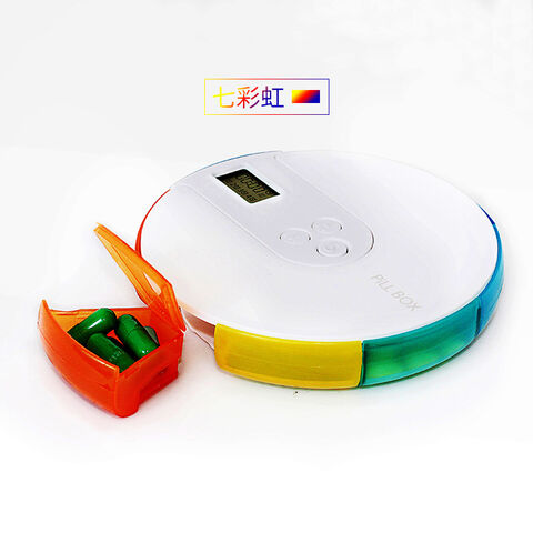 Distributeur de médicaments électronique intelligent et portable, rappel de minuterie 7 jours sur 7, boîte de rangement pour pilules médicamenteuses