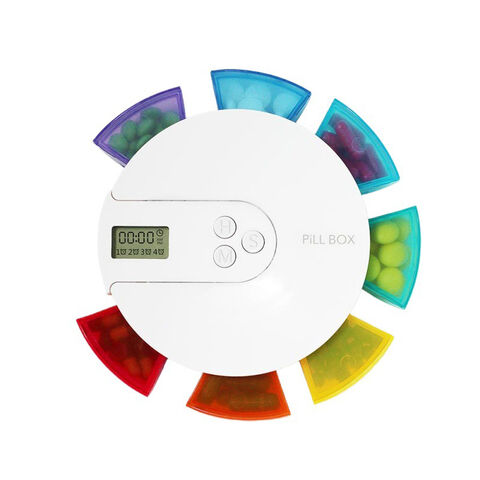 Distributeur de médicaments électronique intelligent et portable, rappel de minuterie 7 jours sur 7, boîte de rangement pour pilules médicamenteuses
