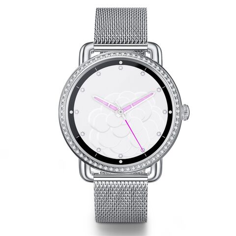 Reloj inteligente OEM de moda para mujer, pulsera inteligente resistente al agua para damas