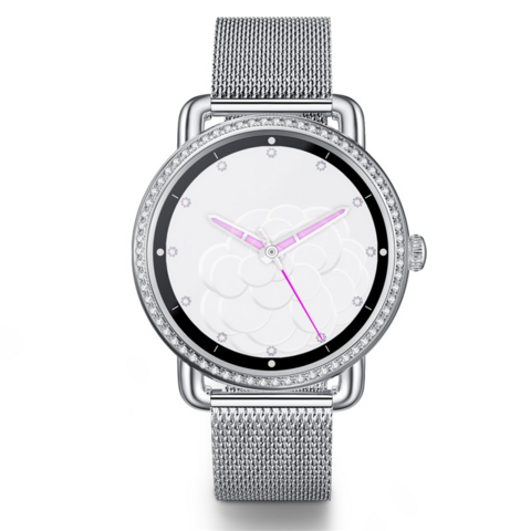 Reloj inteligente OEM de moda para mujer, pulsera inteligente resistente al agua para damas
