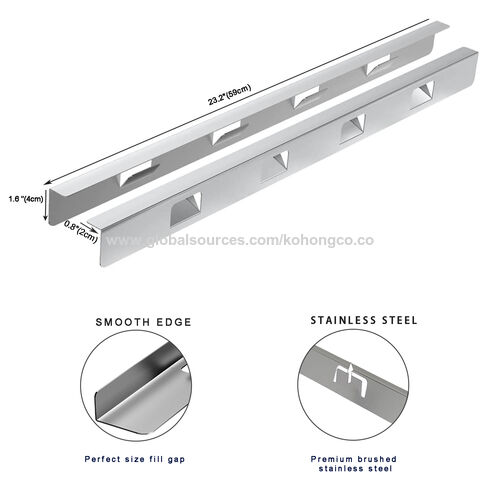 Herd Spaltabdeckung Edelstahl - Hitzebeständige Nahtabdeckung