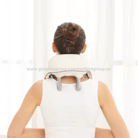 Masajeador Eléctrico Shiatsu Cervical y de Hombros con Calor - Chaleco Masajeador Cervical y de Hombros con Función de Amasamiento - Oferta Caliente