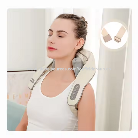 Masajeador Eléctrico Shiatsu Cervical y de Hombros con Calor - Chaleco Masajeador Cervical y de Hombros con Función de Amasamiento - Oferta Caliente