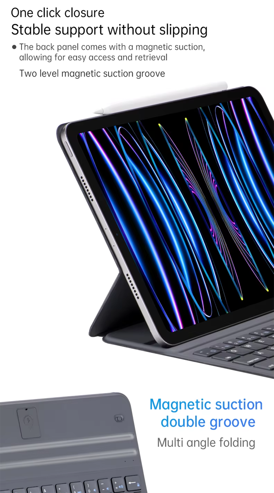 Tablet Keyboard Wireless Apple Magic Keyboard Case Covers For Ipad Pro ...